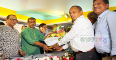 চতুর্থবারের মত নির্বাচিত বিকেএমইএ সভাপতি সেলিম ওসমানকে সংবর্ধনা
