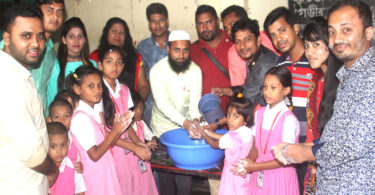 রোটারেক্ট ক্লাব অব শীতলক্ষ্যার বিশ্ব হাত ধোয়া দিবস পালন