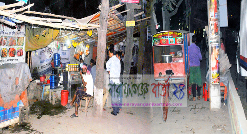 ১৩নং ওয়ার্ডের শাখা সড়কের ফুটপাতেও দখলদারদের নজর
