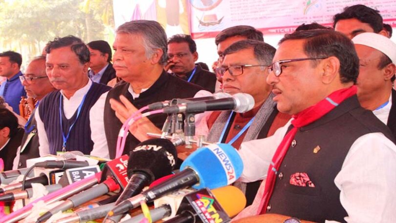 বিএনপি আন্দোলনের নামে হুমকি দিচ্ছে : ওবায়দুল কাদের