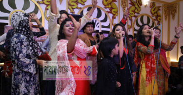 নারায়ণগঞ্জে বর্নীল আয়োজনে ড্রাগণ প্যালেসের ইংরেজী নববর্ষ উদযাপন