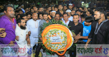 ভাষা শহীদদের প্রতি আজমেরী ওসমানের শ্রদ্ধার্ঘ্য