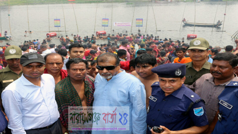 এমপি সেলিম ওসমানের স্নান এলাকা পরিদর্শন