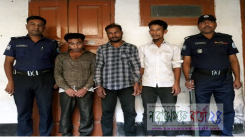 সোনারগাঁয়ে ১৪ হাজার ইয়াবা ও ১টি গাড়িসহ আটক ৩