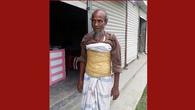আড়াইহাজারে এক কেজি গাঁজাসহ বৃদ্ধ আটক