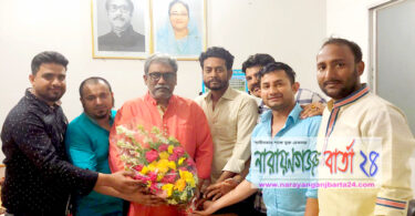 এনসিসিআই পরিচালক পূণরায় নির্বাচিত হওয়ায় কাউন্সিলর সজলকে শুভেচ্ছা
