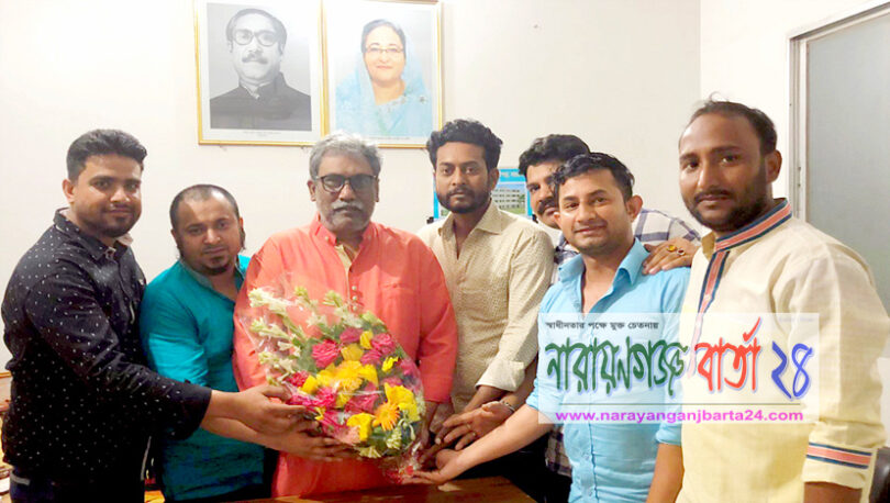 এনসিসিআই পরিচালক পূণরায় নির্বাচিত হওয়ায় কাউন্সিলর সজলকে শুভেচ্ছা