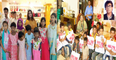 ছিন্নমূল শিশুদের নতুন পোশাক দিলেন পারভিন ওসমান ও তনয় আজমেরী