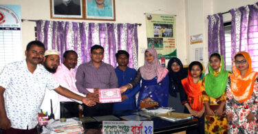 কুমারকে বিদায় সংবর্ধনা দিলো মানব কল্যাণ পরিষদ