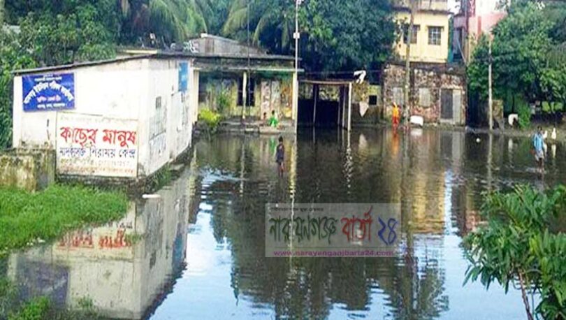 কৃত্তিম বন্যায় প্লাবিত ধামগড় ইউনিয়ন পরিষদ