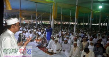 এমপি শামীম ওসমানের উদ্যোগে প্রথম নারায়ণগঞ্জে বৃহত্তর ঈদ জামাত