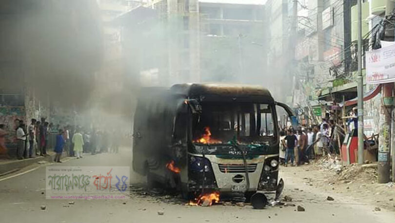 মগবাজারে বাসের ধাক্কায় মোটর সাইকেল আরোহী নিহত
