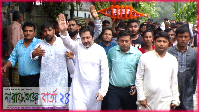 সাবেক এমপি কায়সারের গণসংযোগে নেতাকর্মী ও গণমানুষের ঢল
