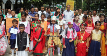 মতলব উত্তরে মিনা দিবসে র‌্যালী সাংস্কৃতিক প্রতিযোগিতা