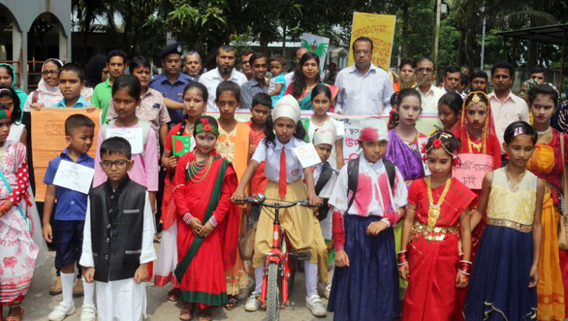 মতলব উত্তরে মিনা দিবসে র‌্যালী সাংস্কৃতিক প্রতিযোগিতা