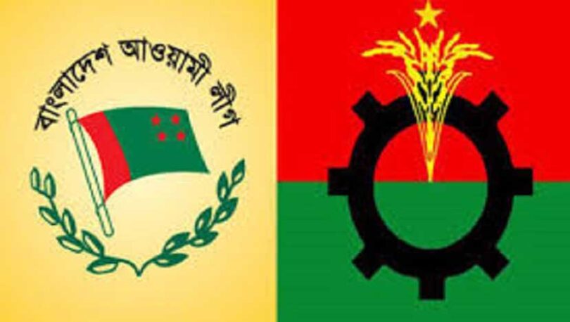শনিবার ঢাকায় আওয়ামীলীগ নেতৃত্বাধীন ১৪ দল ও বিএনপির সমাবেশ