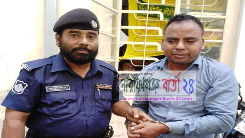 চাষাঢ়ায় ছিনতাইকারীকে গনপিটুনি দিয়ে পুলিশে সোপর্দ