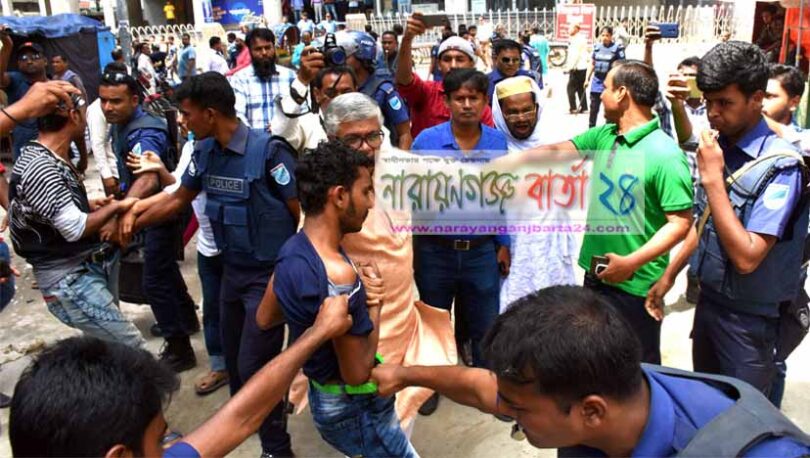 চাষাঢ়ায় বিএনপির কর্মসূচীতে বাধা, আটক -৩
