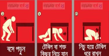 ভূমিকম্পে করণীয়