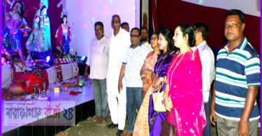 বন্দরের বিভিন্ন পূজা মন্ডপ পরিদর্শনে আরজু রহমান ভূঁইয়া