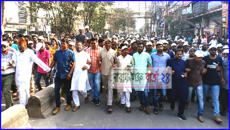 শামীম ওসমানের মহাসমাবেশে খান মাসুদের বিশাল শোডাউন