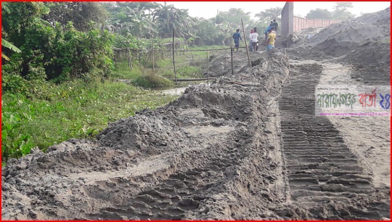 রূপগঞ্জে ঋষিপাড়া-মধূখালী খাল বে-দখল, জলাবদ্ধতায় দূর্ভোগ