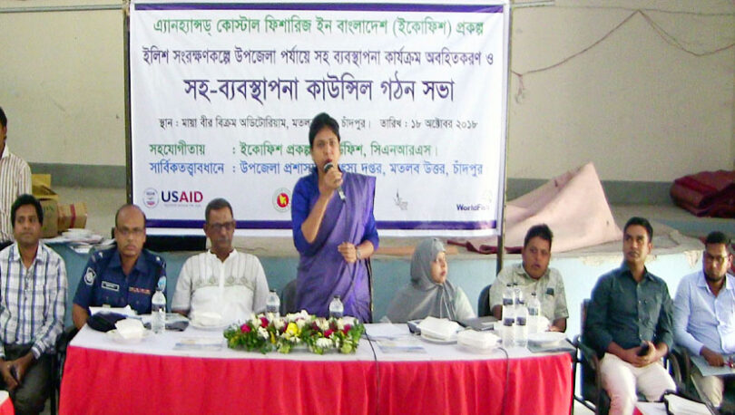 মৎস্য উৎপাদনের মধ্যে প্রায় ১২ ভাগই ইলিশ : ইউএনও শারমিন