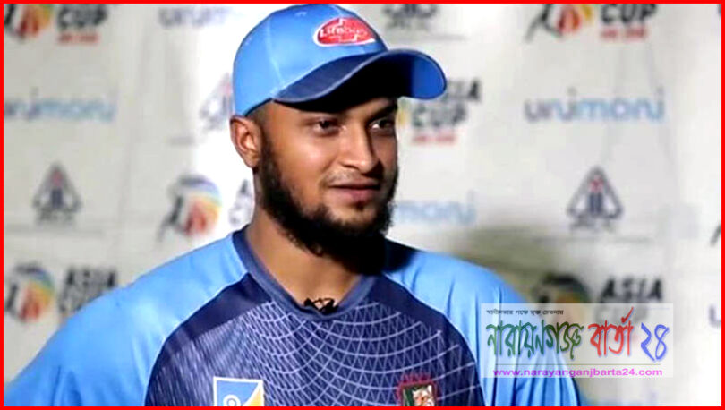 দুবাইয়ের খেলার আনুষ্ঠানিক ছাড়পত্র পেলেন সাকিব আল হাসান