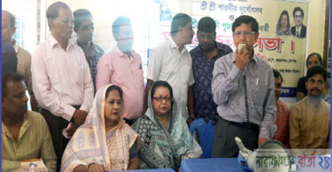 গাজী লিটনের উপর হামলার প্রতিবাদে মানববন্ধন