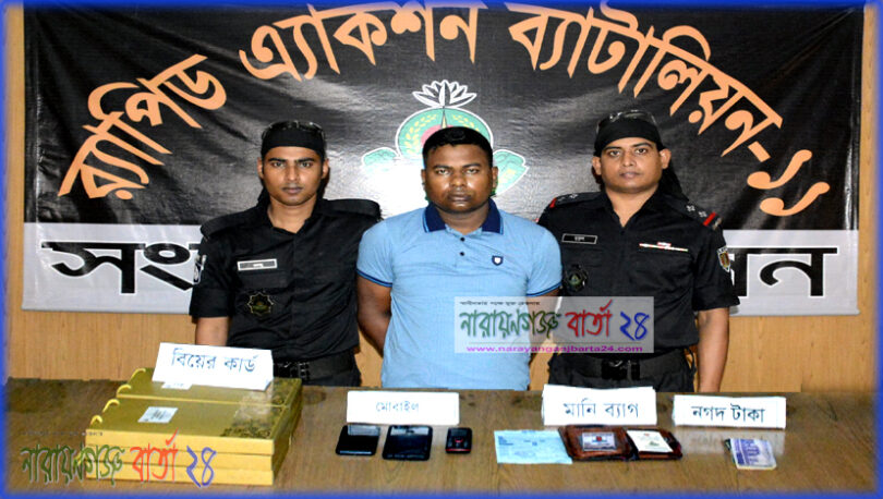 সিদ্ধিরগঞ্জে র‌্যাবের অভিযানে ভুয়া এএসপি গ্রেফতার