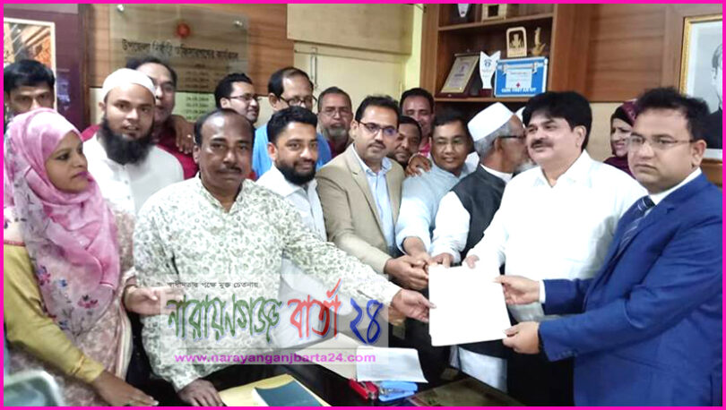 জাতীয় পার্টি মনোনয়ন প্রার্থী লিয়াকত হোসেন খোকা‘র মনোনয়ন জমা