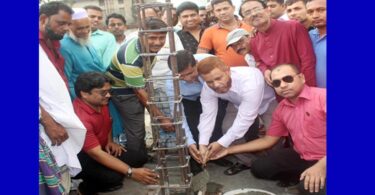 সস্তাপুরে মসজিদের নির্মাণ কাজের উদ্বোধন