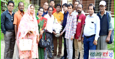 শিল্পকলা একাডেমী’র নব-নির্বাচিত কর্মকর্তাদেরকে যুগান্তর স্বজন সমাবেশের অভ্যর্থনা