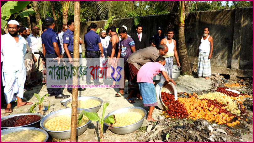 রূপগঞ্জে ভেজাল বিরোধী অভিযানে ৬০ মণ মিষ্টি ধ্বংস, আটক -৭