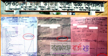 হাজ্বী উজির আলী উচ্চ বিদ্যালয়ে অতিরিক্তি ফি আদায়ের অভিযোগ