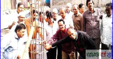 শহীদ সোহরাওয়ার্দ্দী ক্লাব নির্মাণ কাজের উদ্বোধণ করলেন আবু সুফিয়ান