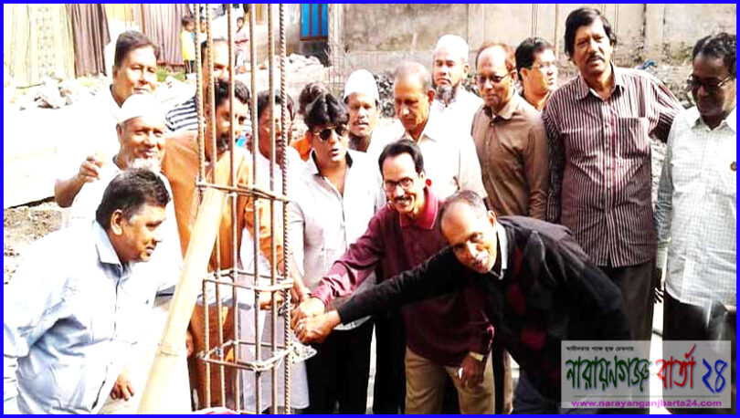 শহীদ সোহরাওয়ার্দ্দী ক্লাব নির্মাণ কাজের উদ্বোধণ করলেন আবু সুফিয়ান