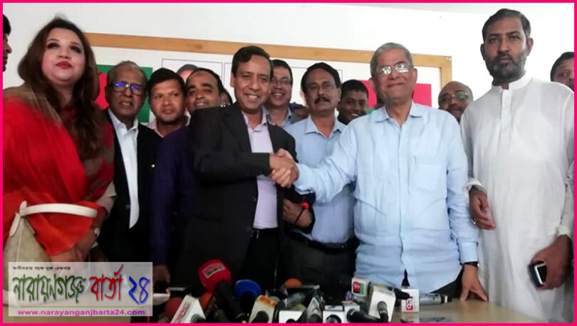 বিএনপিতে যোগ দিলেন গোলাম মাওলা রনি