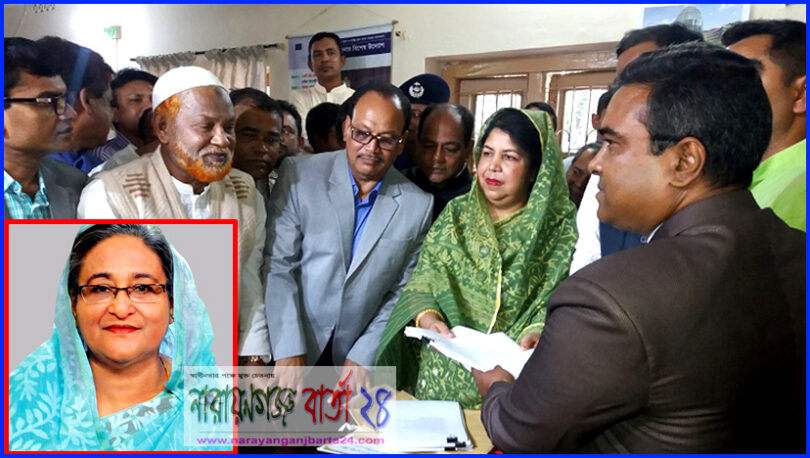 রংপুর-৬ আসনে শেখ হাসিনা ও শিরীন শারমিনের মনোনয়নপত্র দাখিল