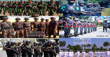 সকালে সেনাবাহিনীসহ সকল আইন শৃঙ্খলা বাহিনীর সাথে সভা