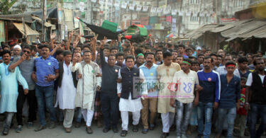 শামীম ওসমানের পক্ষে নৌকার প্রচারনায় যুবলীগ নেতা মিজানের শোডাউন