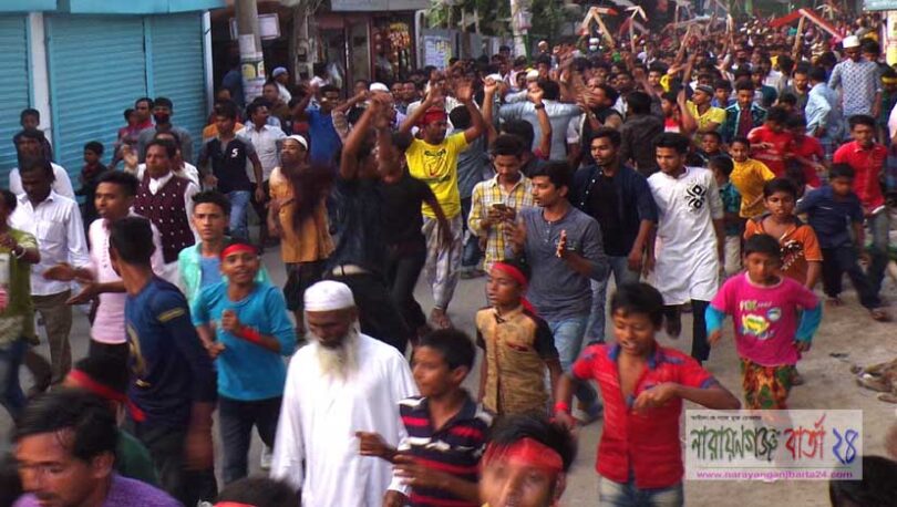 লিয়াকত হোসেন খোকার পক্ষে গণসংযোগ ও পথসভা