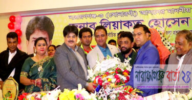এমপি খোকাকে সোনারগাঁ উপজেলা ক্রীড়া সংস্থার সংবর্ধনা