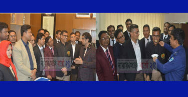 বিজয়ী আওয়ামী প্যানেলের ডিসি-এসপি সাথে সৌজন্য সাক্ষাৎ