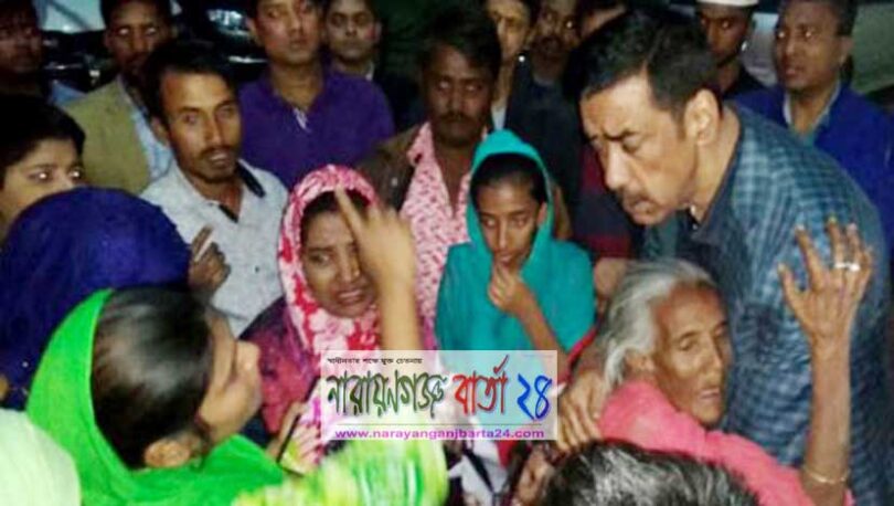 শামীম ওসমানকে জড়িয়ে ধরে কাঁদলেন সিয়ামের নানি