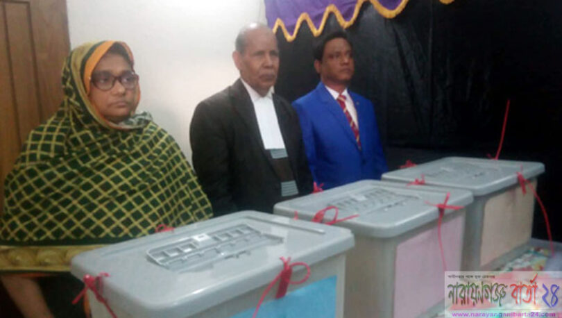 জেলা আইনজীবী সমিতি নির্বাচনে শান্তিপূর্ণভাবে ভোট গ্রহন সম্পন্ন