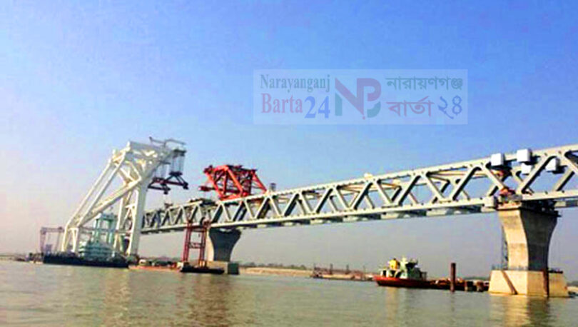 দৃশ্যমান হলো পদ্মা সেতুর ৯০০ মিটার