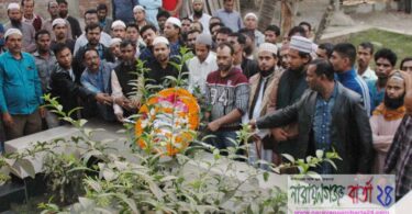নাসিম ওসমানের কবর জিয়ারত করে পরিবহন শ্রমিক উপ-কমিটির যাত্রা শুরু