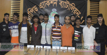 ডাকাতির প্রস্তুতিকালে দেশীয় অস্ত্রসহ গ্রেফতার-৮