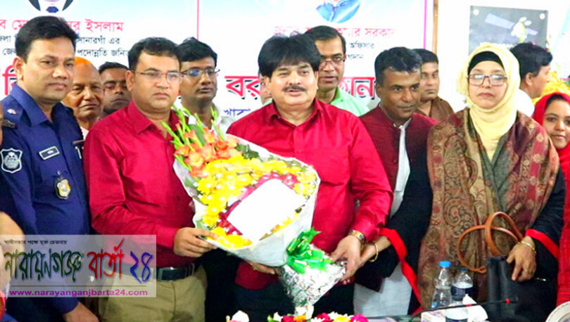 সোনারগাঁয়ে ইউএনও শাহীনুর ইসলামকে বিদায়ী সংবর্ধনা